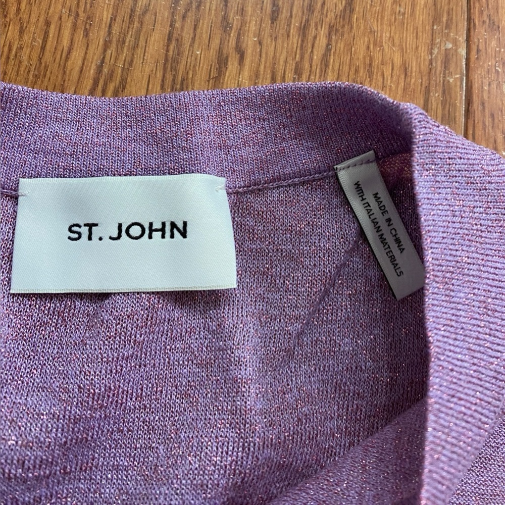 St. John Collection Metallic Reverse Shell in Amethyst - Picture 6 of 12